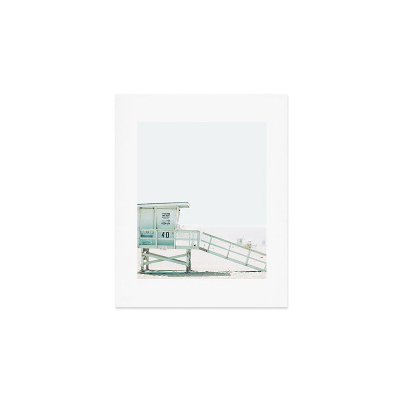 Lifeguard Tower Art Print Gallery Image 1