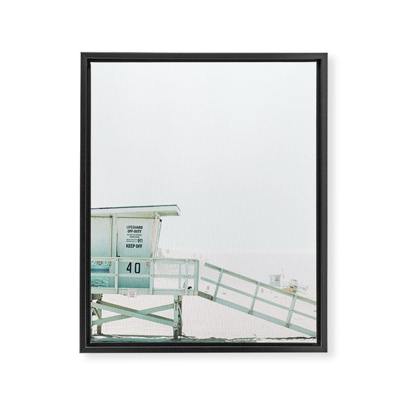 Lifeguard Tower Framed Canvas Print Gallery Image 8