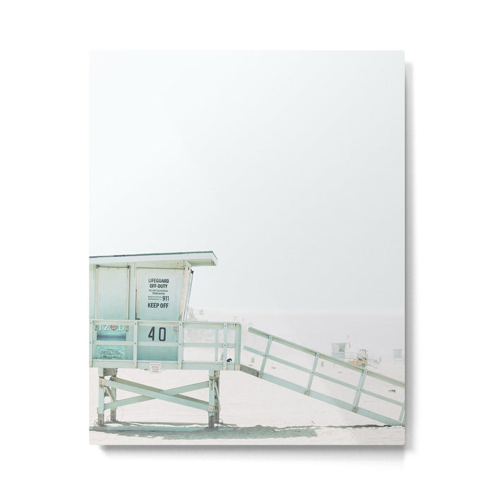 Lifeguard Tower Metal Print Gallery Image 1
