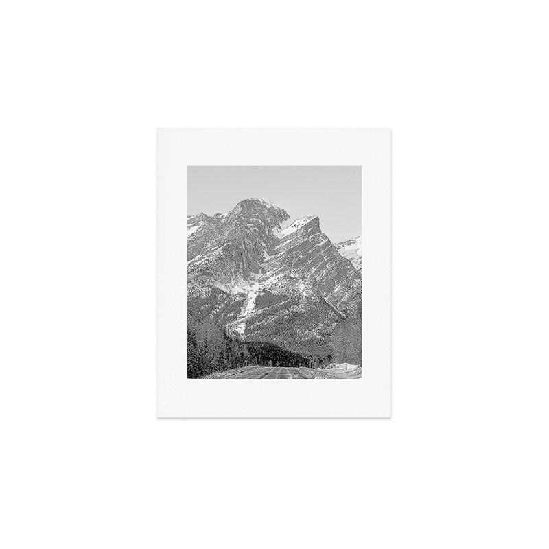 Rocky Mountains Black and White Art Print Gallery Image 1