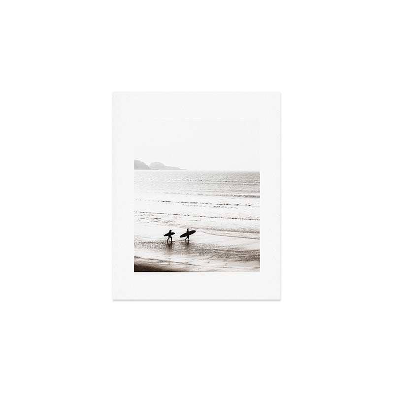 Surfer Black and White Art Print Gallery Image 1