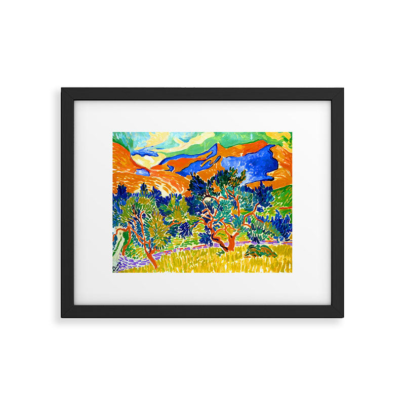 Andre Derain Mountains at Collioure Framed Art Print Gallery Image 5