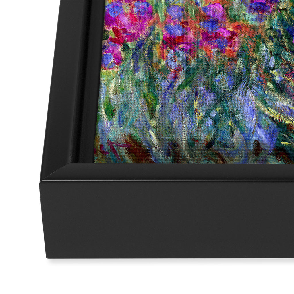 Claude Monet Garden in Giverny Framed Canvas Print Gallery Image 3