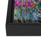 Claude Monet Garden in Giverny Framed Canvas Print Gallery Image 3