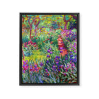 Claude Monet Garden in Giverny Framed Canvas Print Gallery Image 8