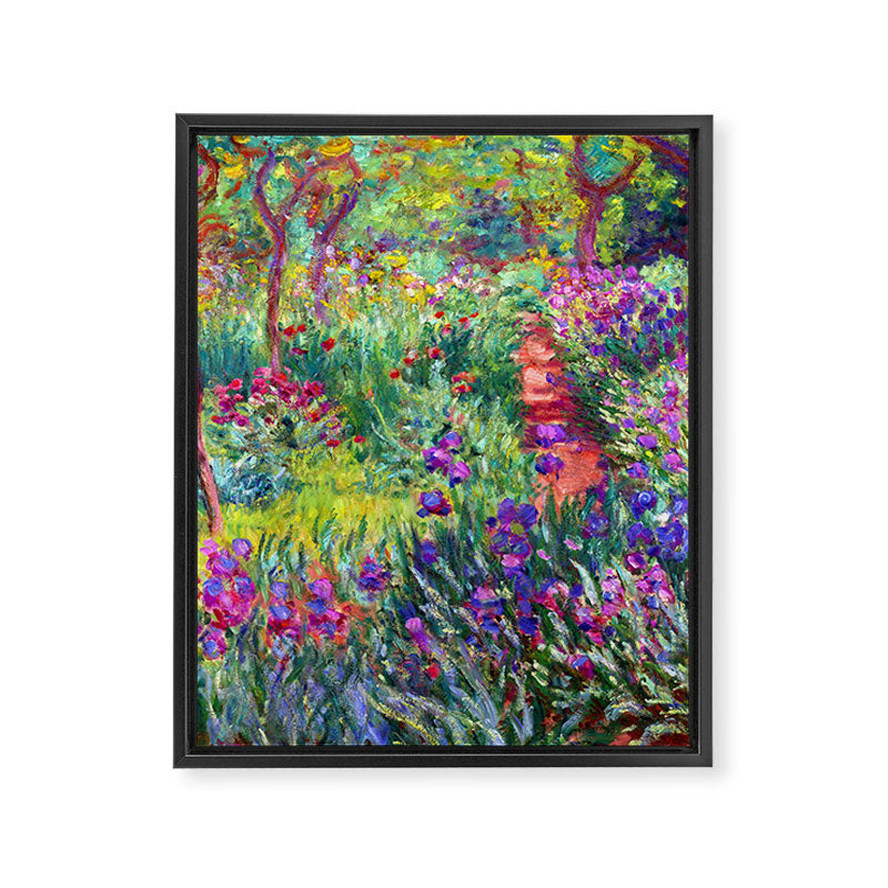 Claude Monet Garden in Giverny Framed Canvas Print Gallery Image 8