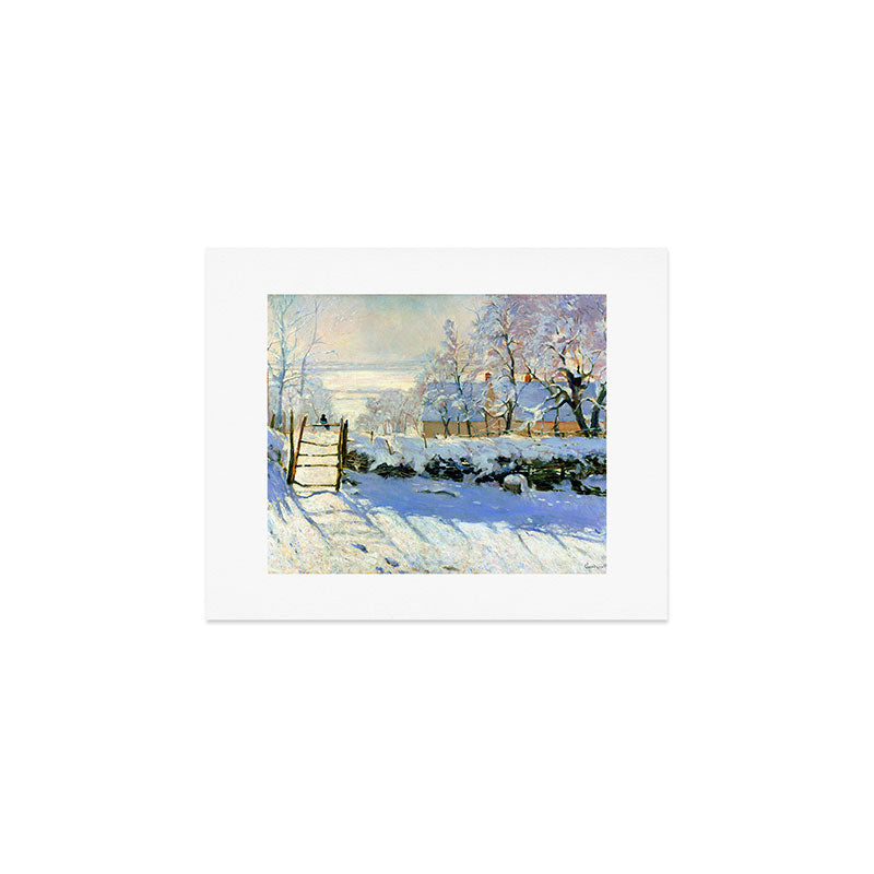 Claude Monet Magpie in the Snow Art Print Gallery Image 1