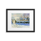 Claude Monet Magpie in the Snow Framed Art Print Gallery Image 5