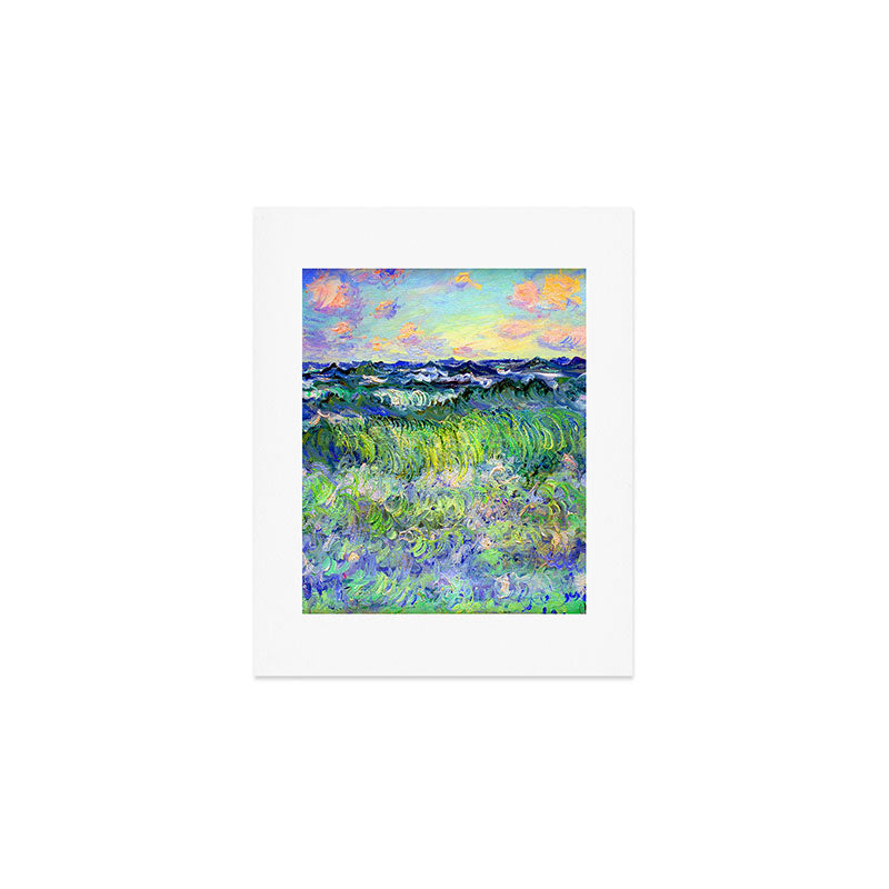Claude Monet Sea at Pourville Art Print Gallery Image 1