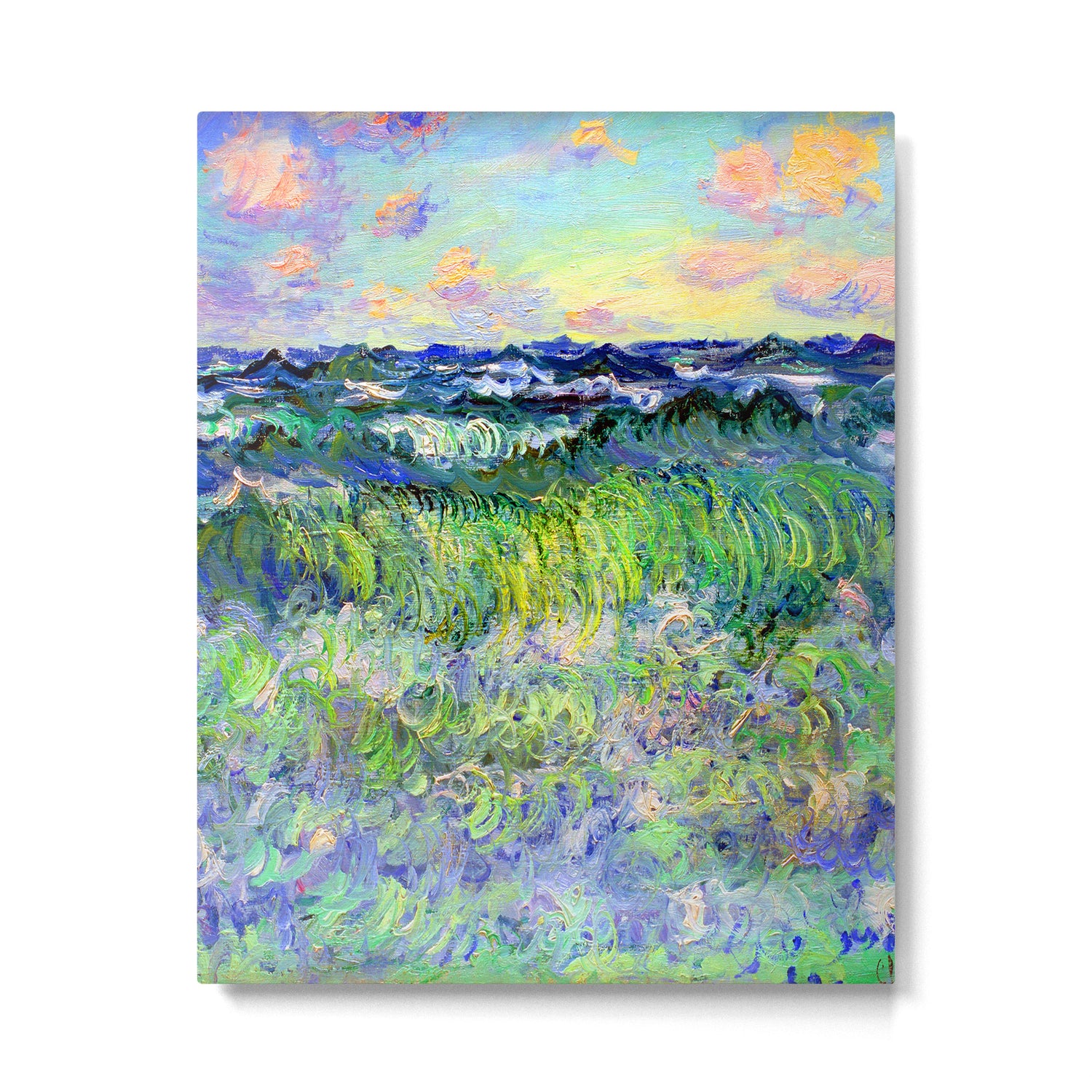 Claude Monet Sea at Pourville Metal Print Gallery Image 6