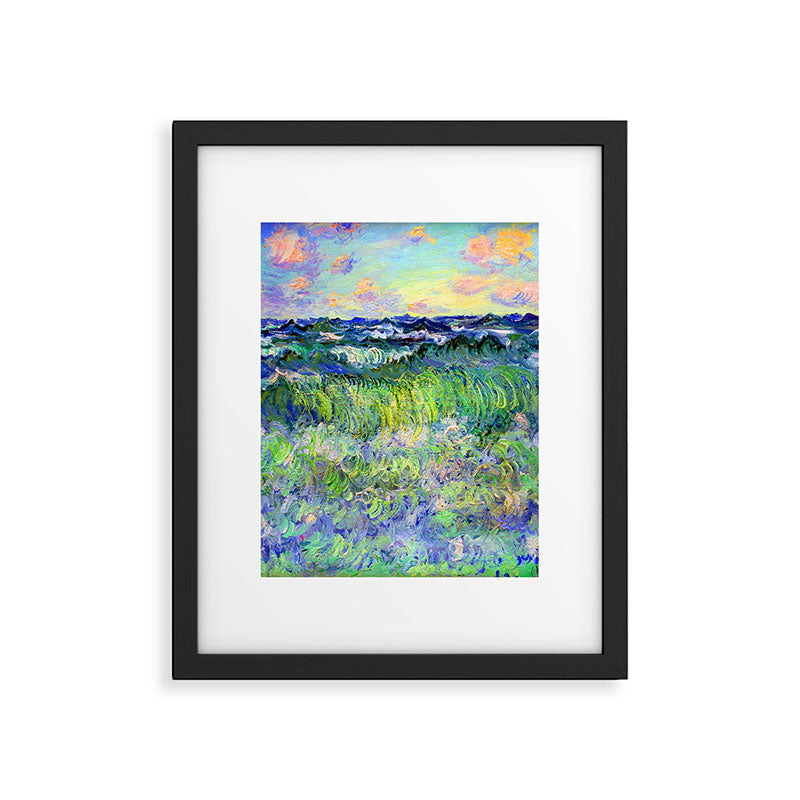 Claude Monet Sea at Pourville Framed Art Print Gallery Image 4