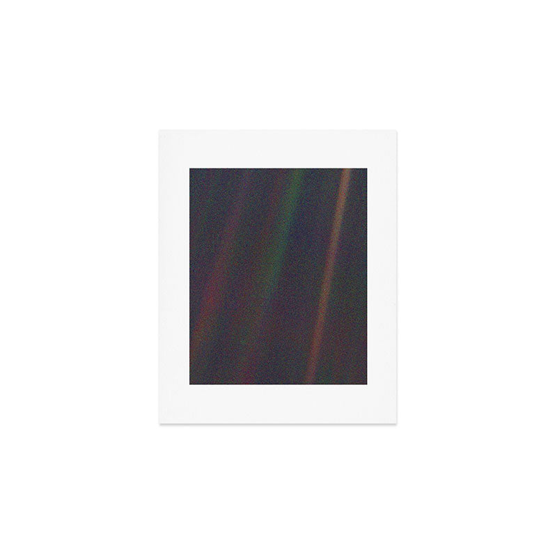 Earth as a Pale Blue Dot photographed by Voyager 1 Art Print Gallery Image 1