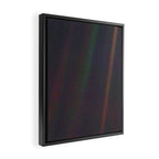 Earth as a Pale Blue Dot photographed by Voyager 1 Framed Canvas Print Gallery Image 2