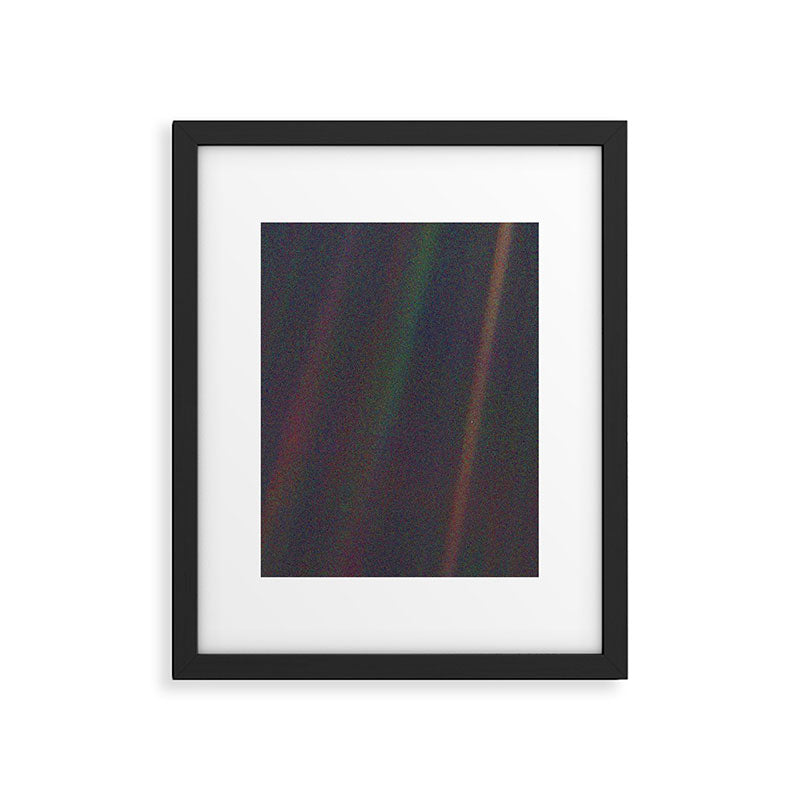 Earth as a Pale Blue Dot photographed by Voyager 1 Framed Art Print Gallery Image 5
