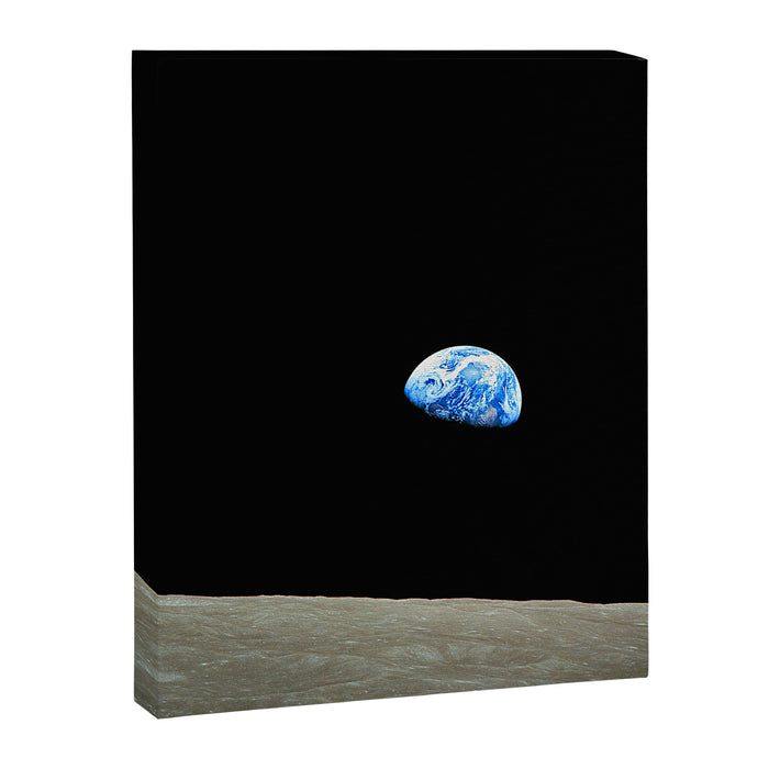Earthrise - The Original Apollo 8 Color Photograph Canvas Print Gallery Image 1