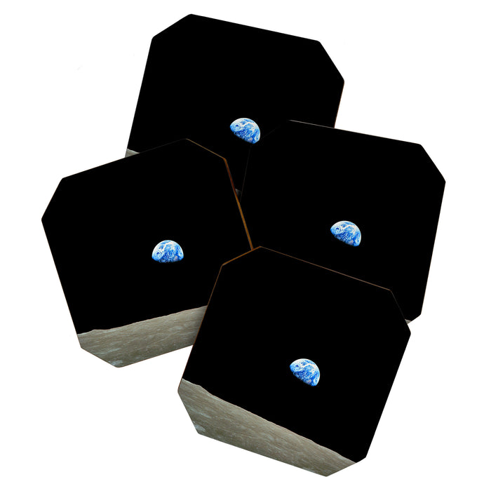 Earthrise - The Original Apollo 8 Color Photograph Coaster Gallery Image 1