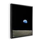 Earthrise - The Original Apollo 8 Color Photograph Framed Canvas Print Gallery Image 2