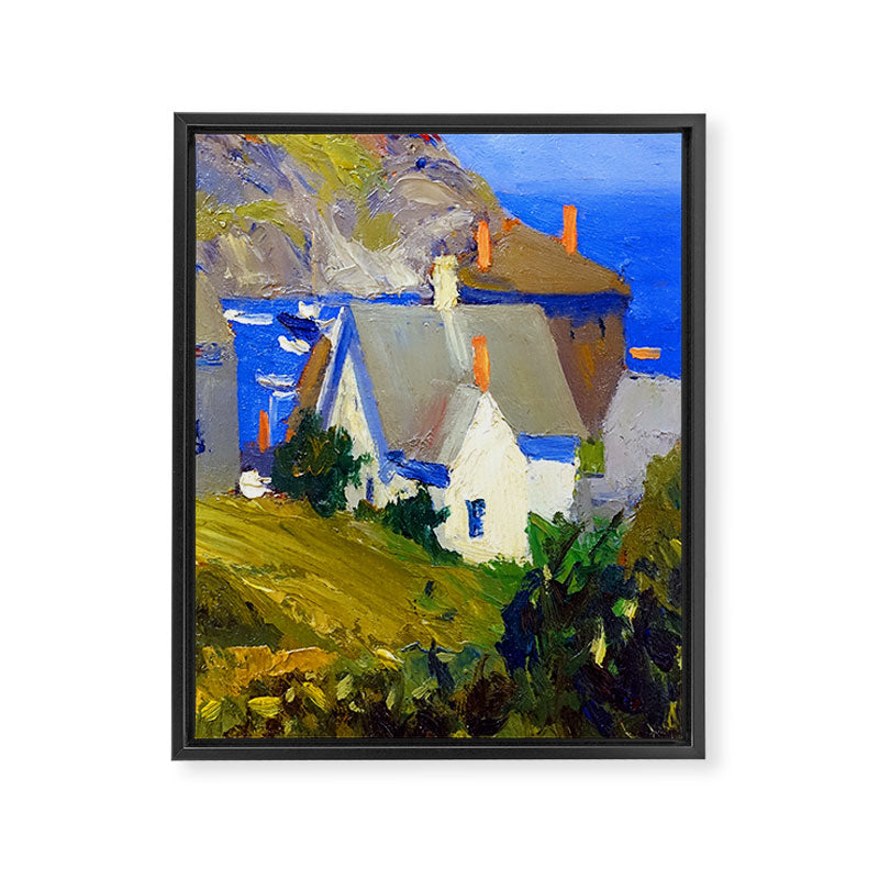 Edward Hopper Monhegan Houses Framed Canvas Print Gallery Image 8