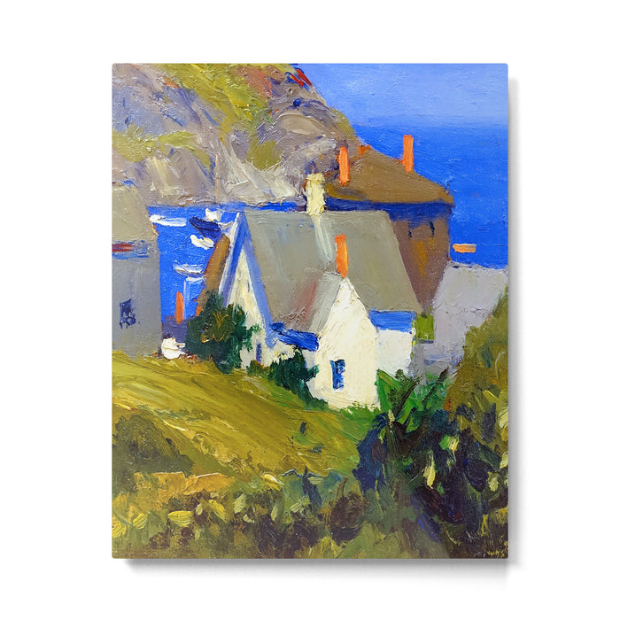 Edward Hopper Monhegan Houses Metal Print Gallery Image 1