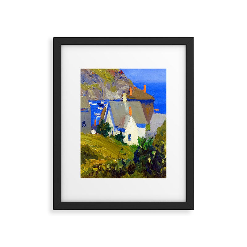 Edward Hopper Monhegan Houses Framed Art Print Gallery Image 6