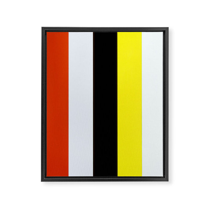 Ellsworth Kelly Red Yellow Blue White and Black Framed Canvas Print Gallery Image 1