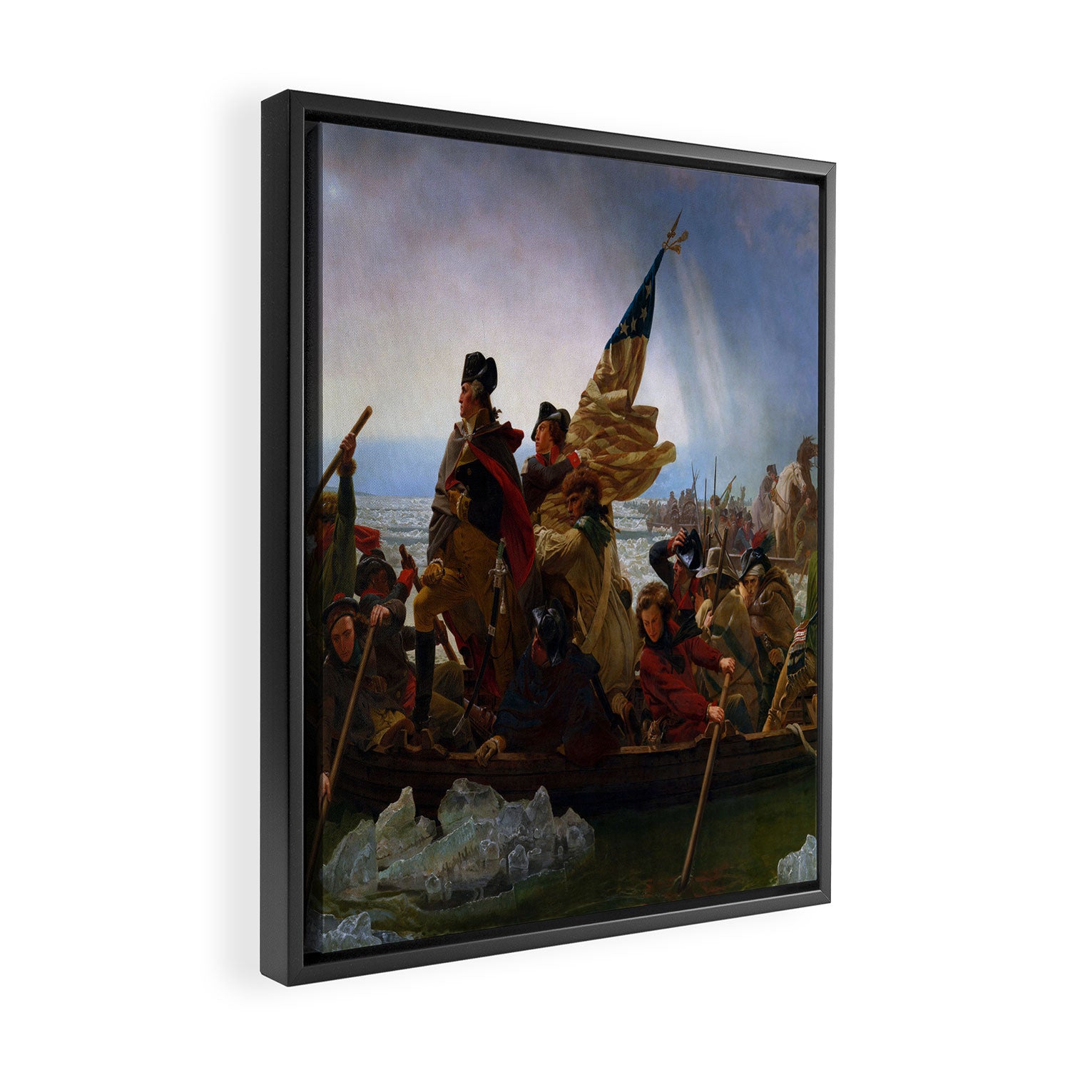 Emanuel Leutze Washington Crossing the Delaware Framed Canvas Print Gallery Image 2