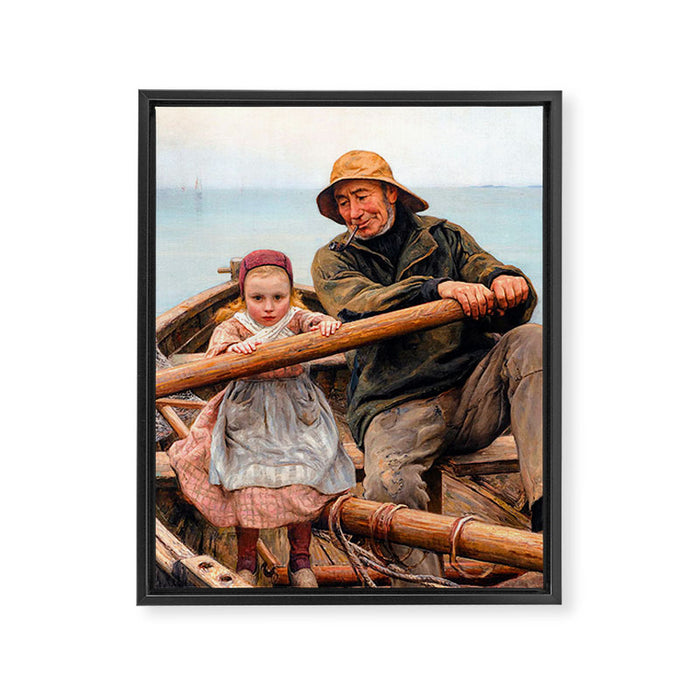 Emile Renouf The Helping Hand Framed Canvas Print Gallery Image 1