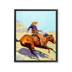 Frederic Remington The Cowboy Framed Canvas Print Gallery Image 8