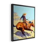 Frederic Remington The Cowboy Framed Canvas Print Gallery Image 2