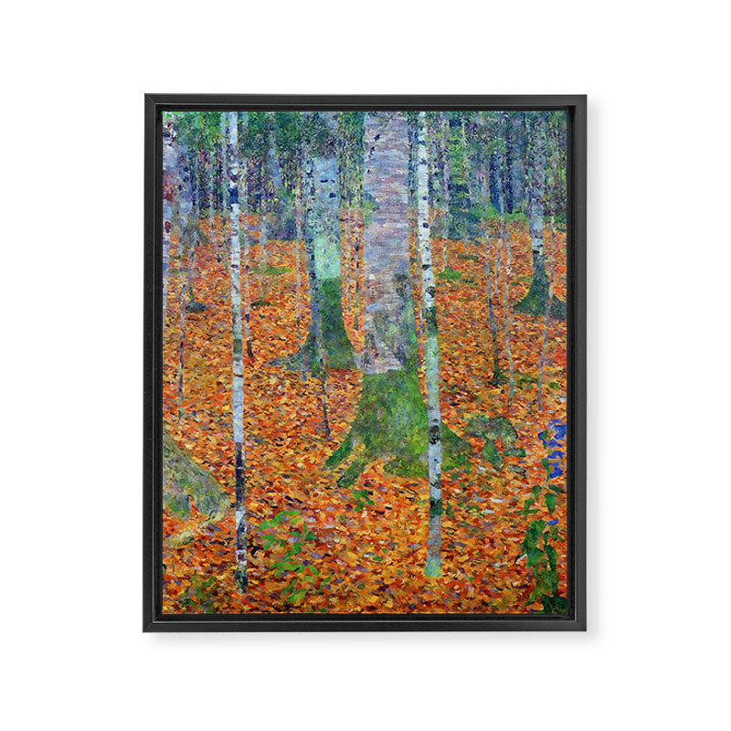 Gustav Klimt Birch Forest Framed Canvas Print Gallery Image 8