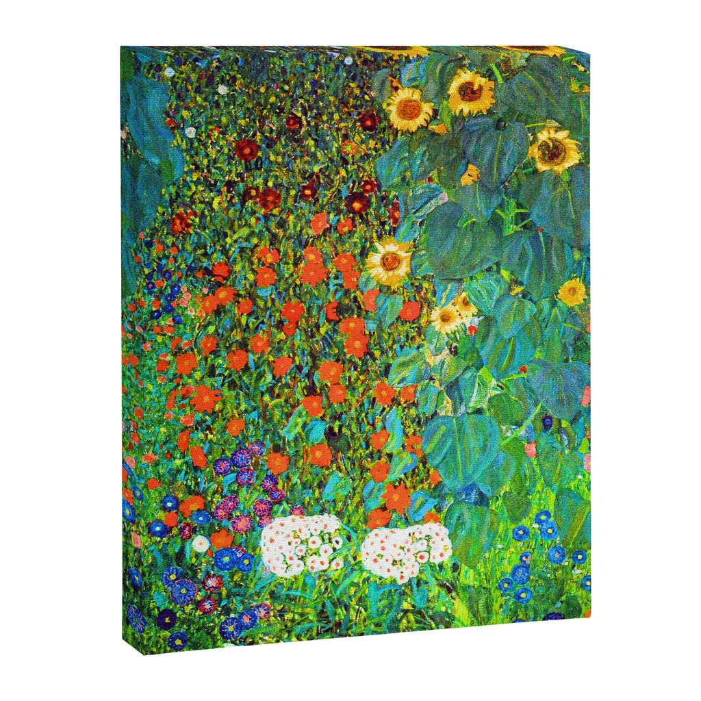 Gustav Klimt Garden with Sunflowers Canvas Print Gallery Image 8