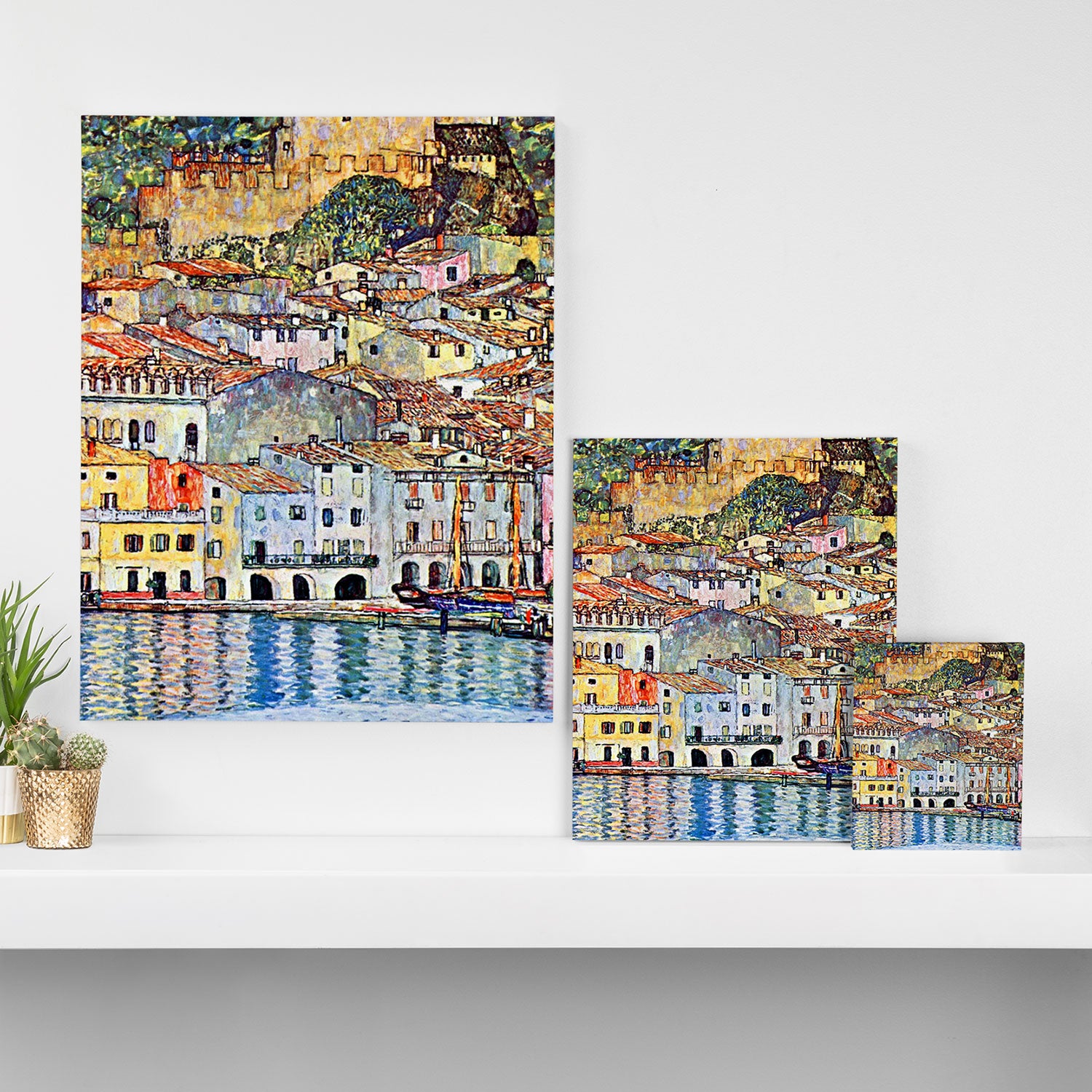 Gustav Klimt Malcesine on Lake Garda Canvas Print Gallery Image 3
