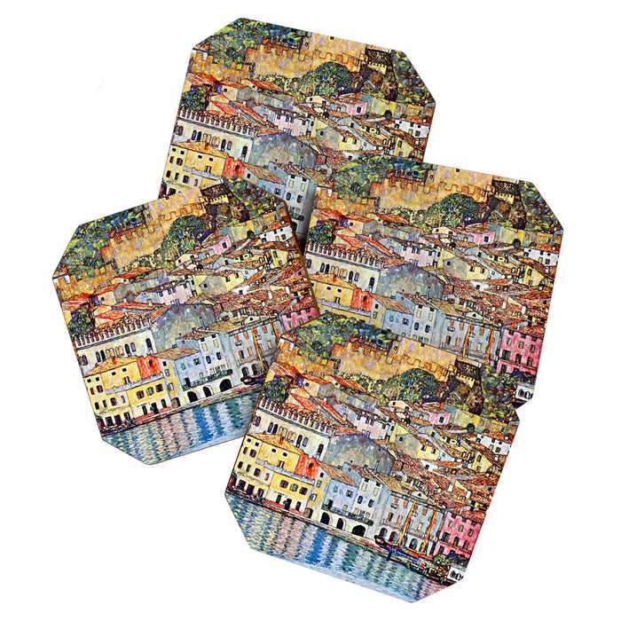 Gustav Klimt Malcesine on Lake Garda Coaster Gallery Image 1
