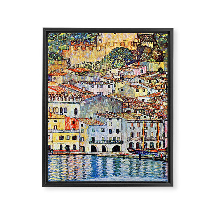 Gustav Klimt Malcesine on Lake Garda Framed Canvas Print Gallery Image 1
