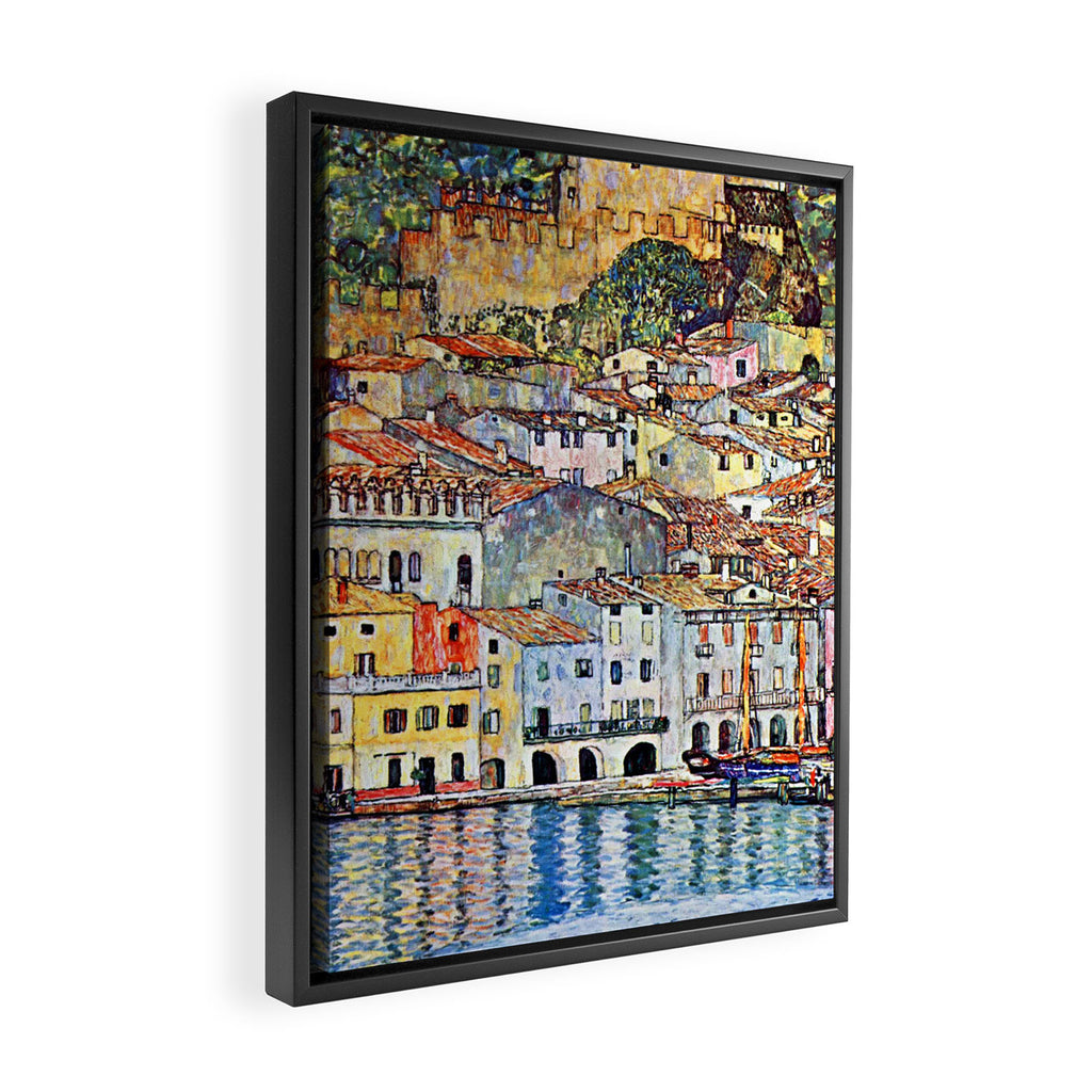 Gustav Klimt Malcesine on Lake Garda Framed Canvas Print Gallery Image 2