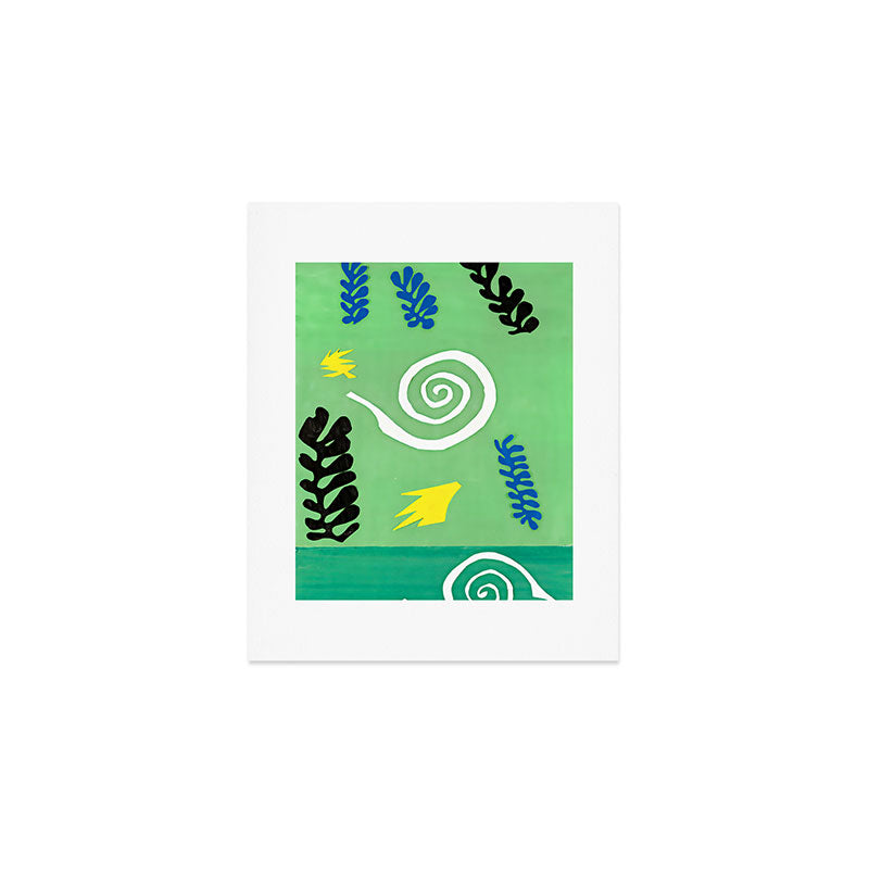 Henri Matisse - Composition of Green Ground Art Print Gallery Image 1