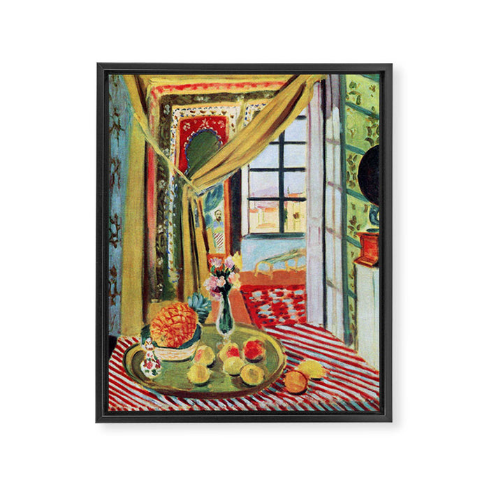 Henri Matisse Interior with a Phonograph Framed Canvas Print Gallery Image 1