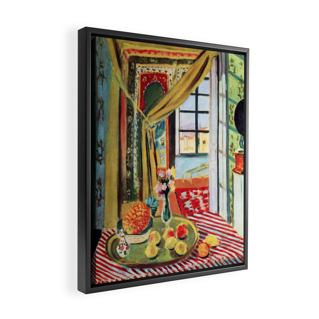 Henri Matisse Interior with a Phonograph Framed Canvas Print Gallery Image 2