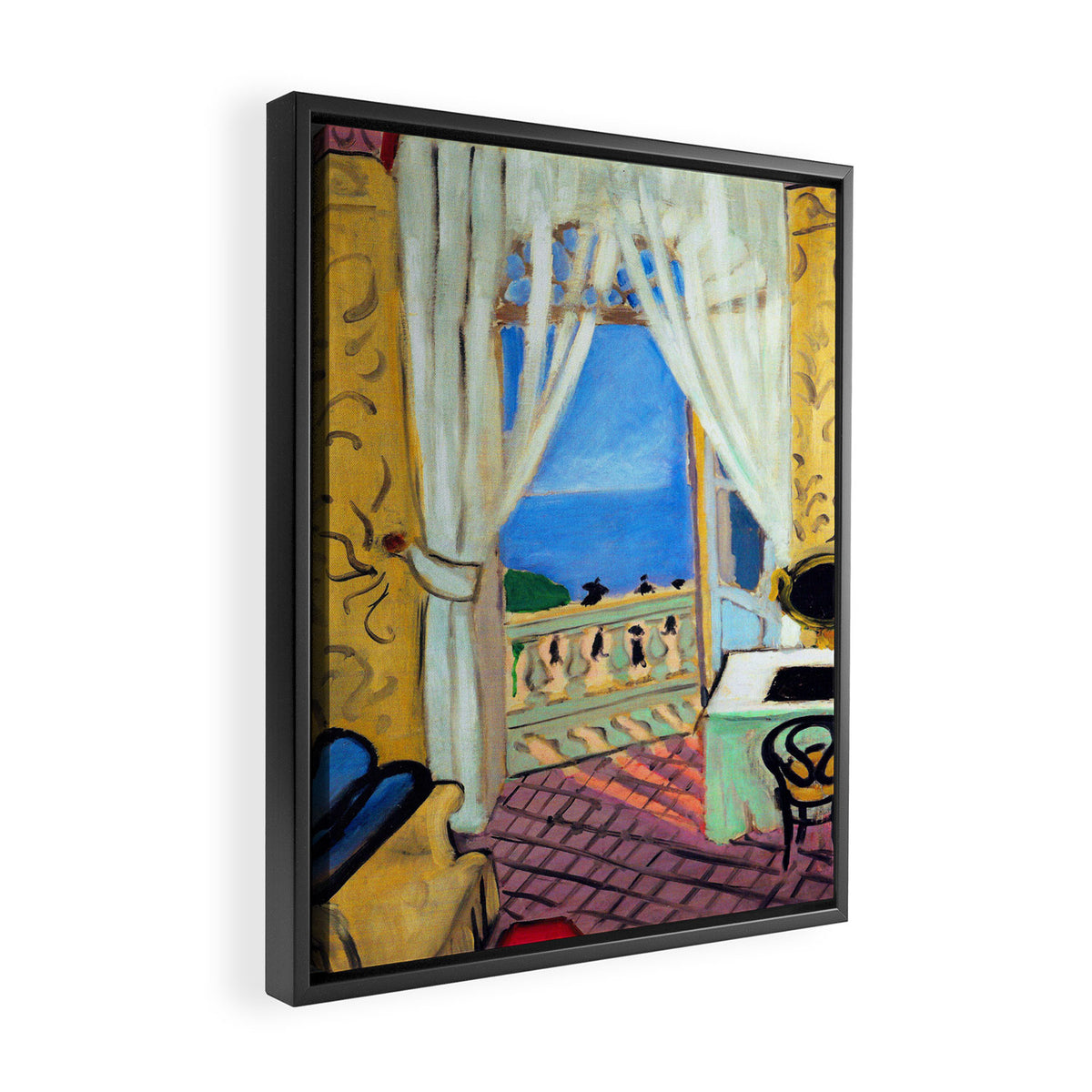 Henri Matisse Interior with a Violin Case Framed Canvas Print Gallery Image 2