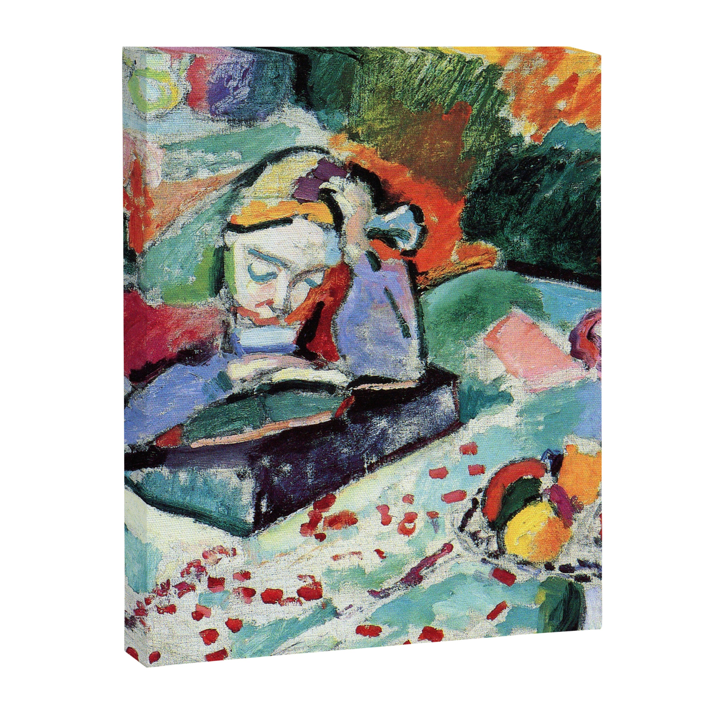 Henri Matisse Interior with a Young Girl Reading Canvas Print Gallery Image 8