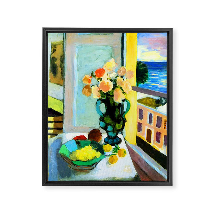 Henri Matisse Roses by the Window Framed Canvas Print Gallery Image 1