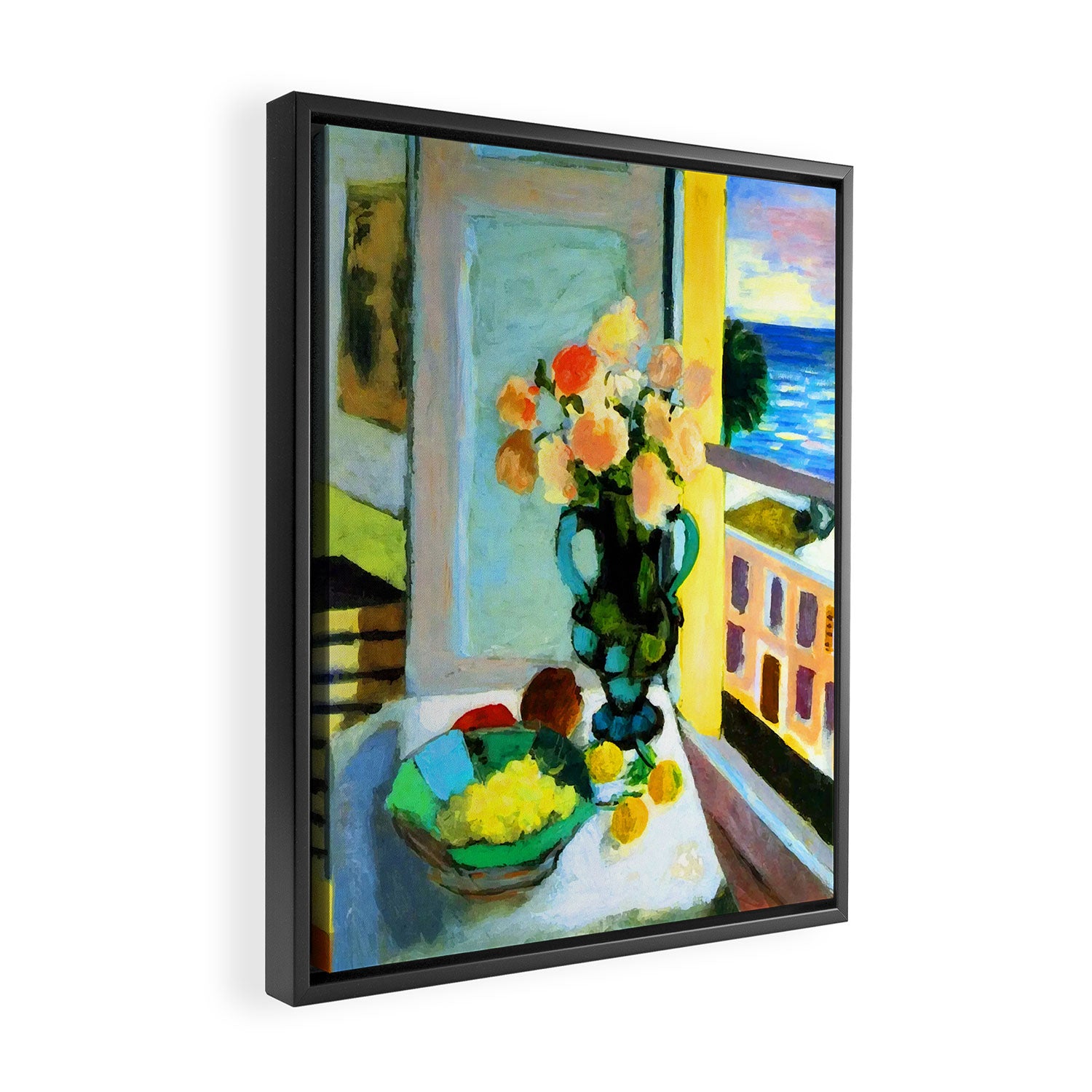 Henri Matisse Roses by the Window Framed Canvas Print Gallery Image 2