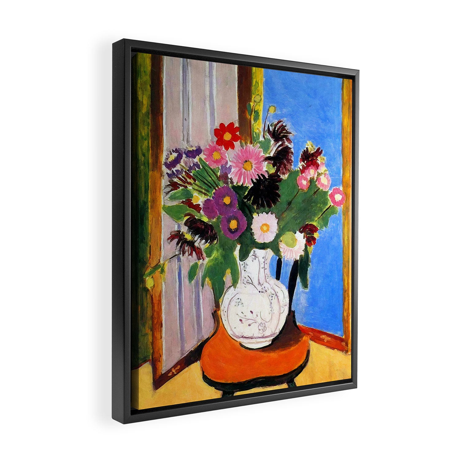 Henri Matisse Vase with Flowers Framed Canvas Print Gallery Image 2