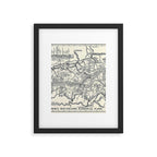 Historical Great Smoky Mountain National Park Map 1941 Framed Art Print Gallery Image 5