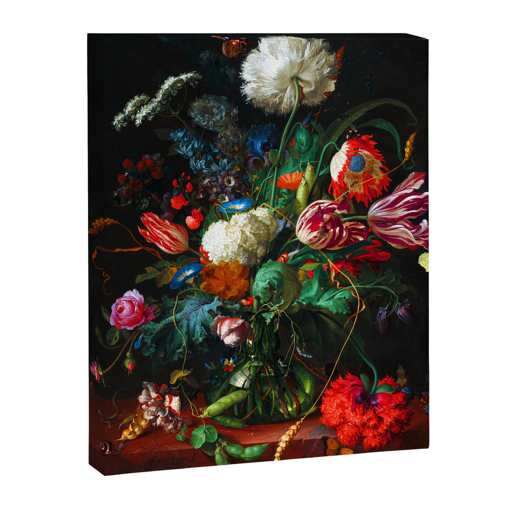 Jan Davidsz de Heem Vase of Flowers Canvas Print Gallery Image 6
