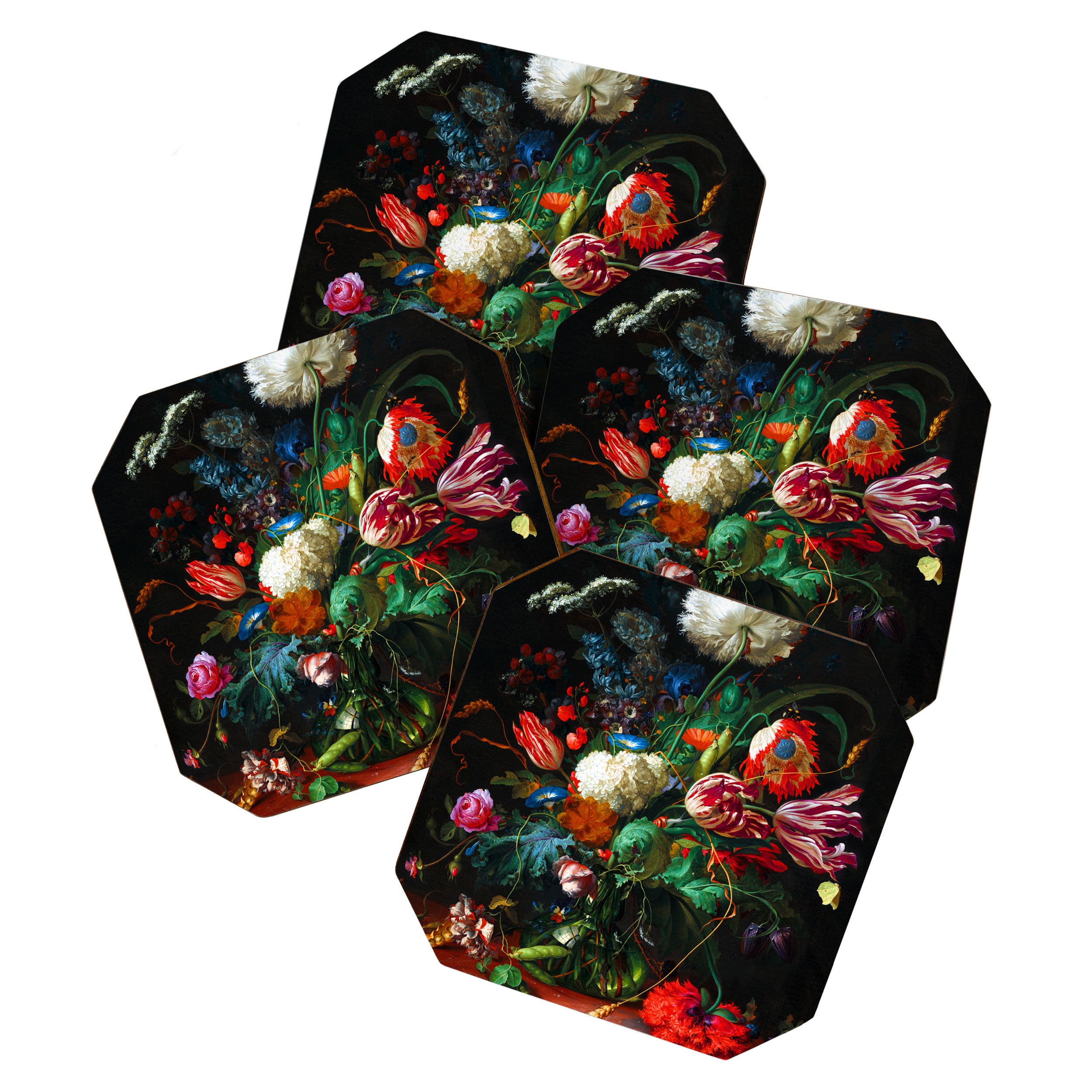 Jan Davidsz de Heem Vase of Flowers Coaster Gallery Image 1