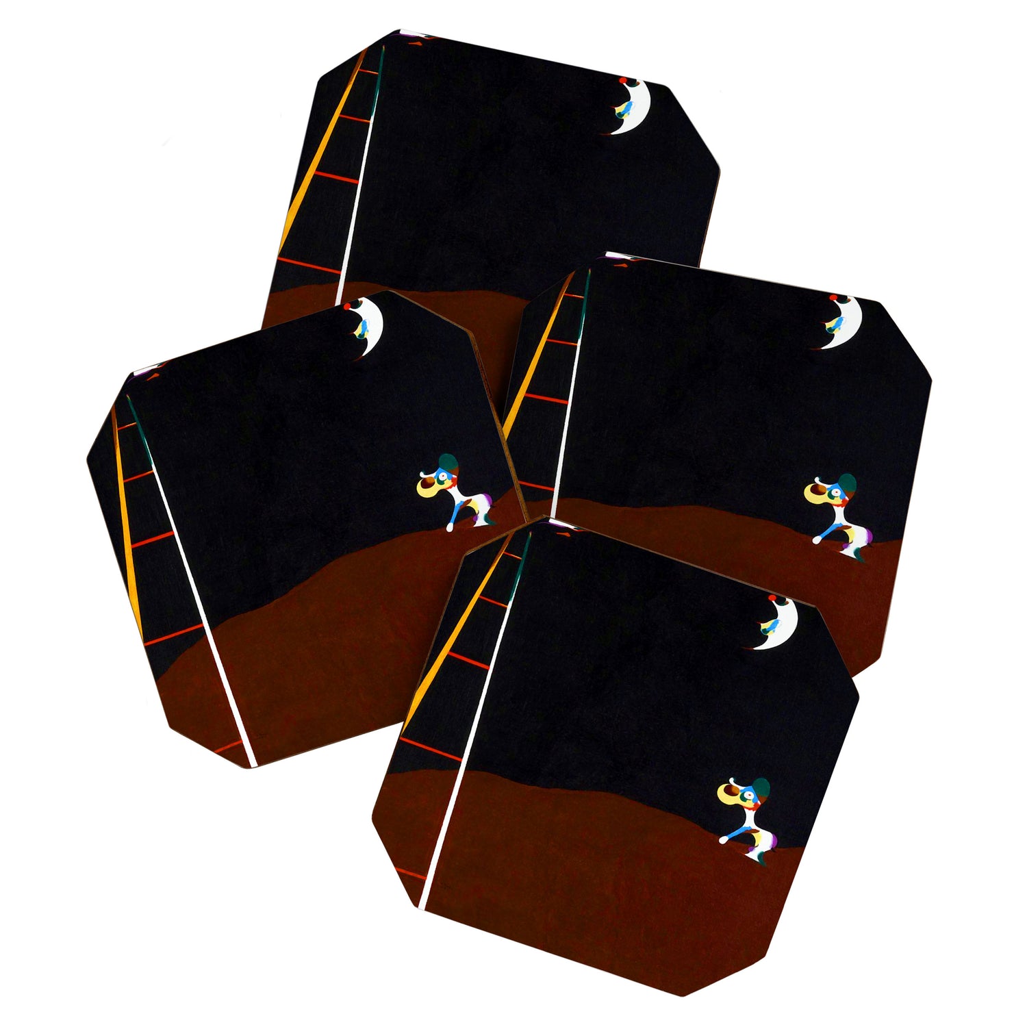 Joan Miro Dog Barking at the Moon Coaster Gallery Image 1