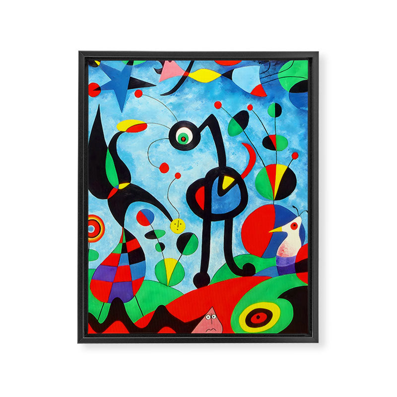 Joan Miro The Garden Framed Canvas Print Gallery Image 6