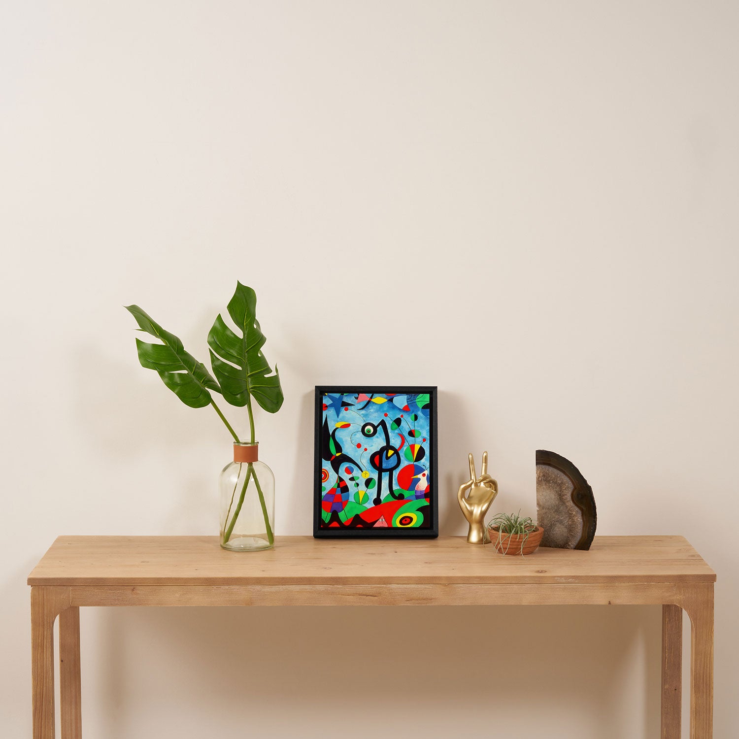 Joan Miro The Garden Framed Canvas Print Gallery Image 4