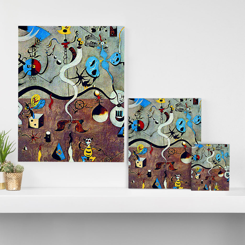 Joan Miro The Harlequin's Carnival Canvas Print Gallery Image 3